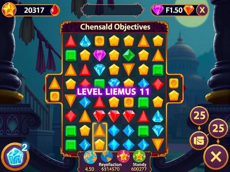 Emperor S Elusive Jewels level progression showing different objectives